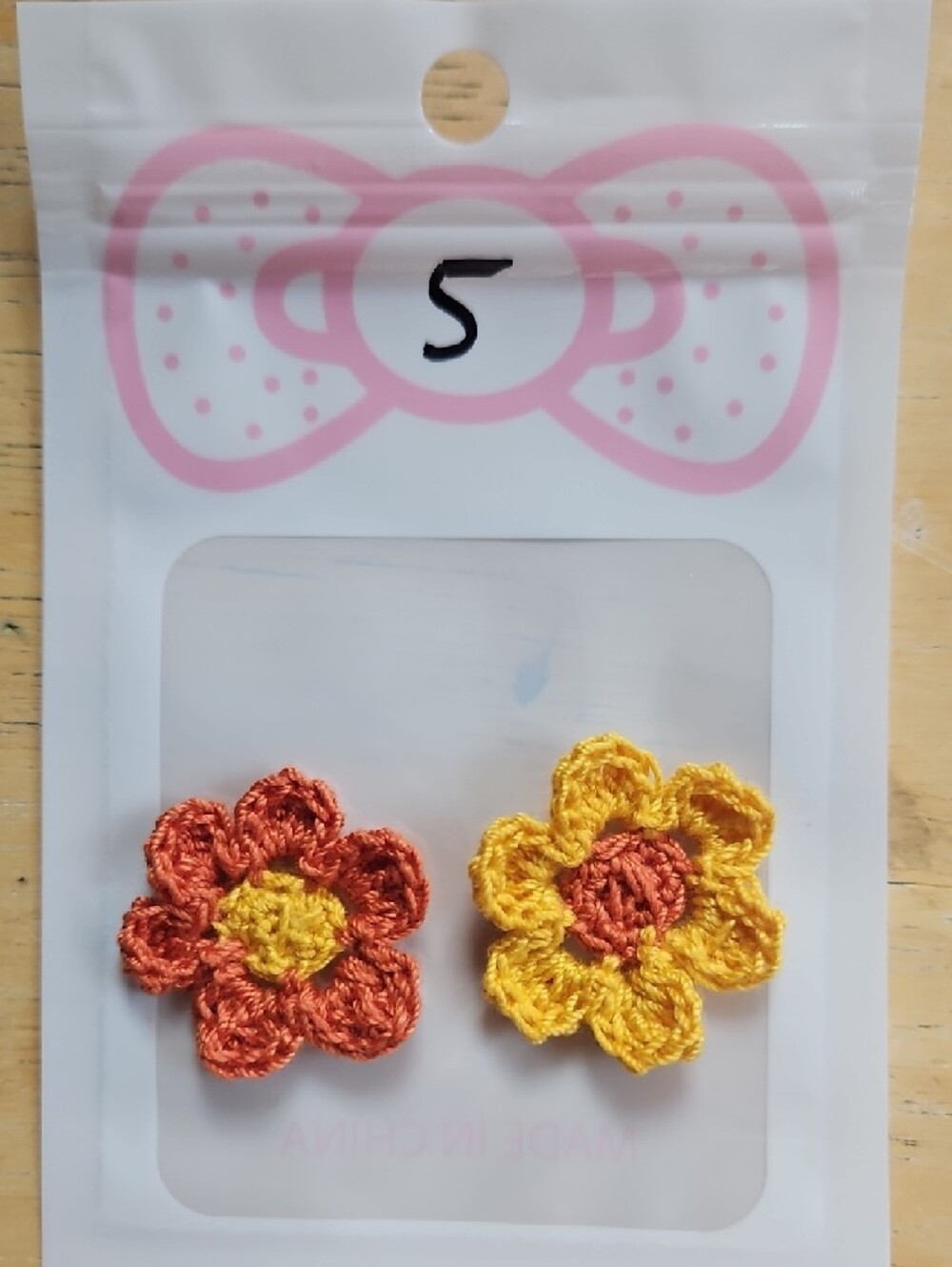 Handmade Crochet Flower Earringd - Picture 8 of 16